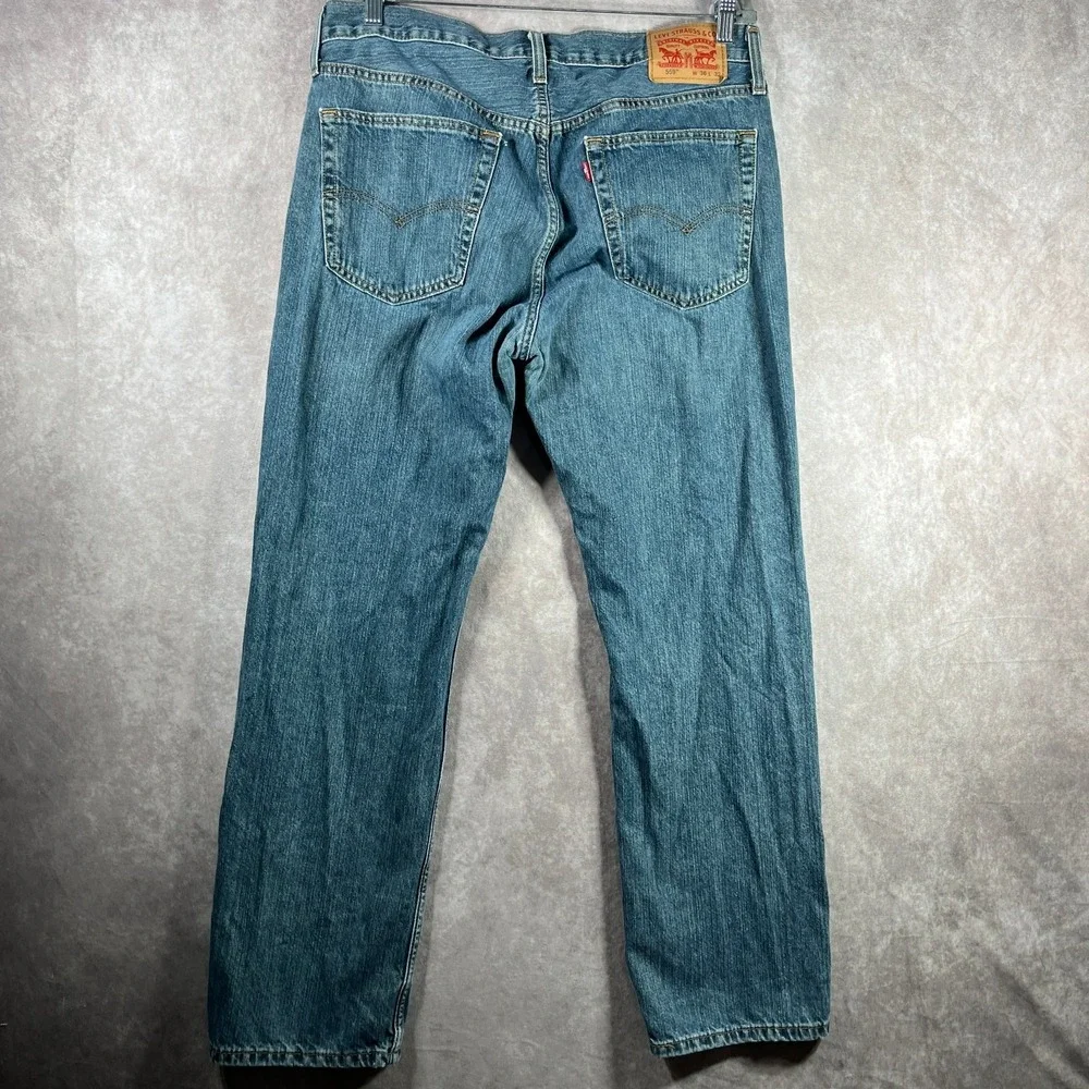 Levi's 559 Jeans Mens 36X32 Blue Medium Wash Denim‎ Straight Everyday Casual